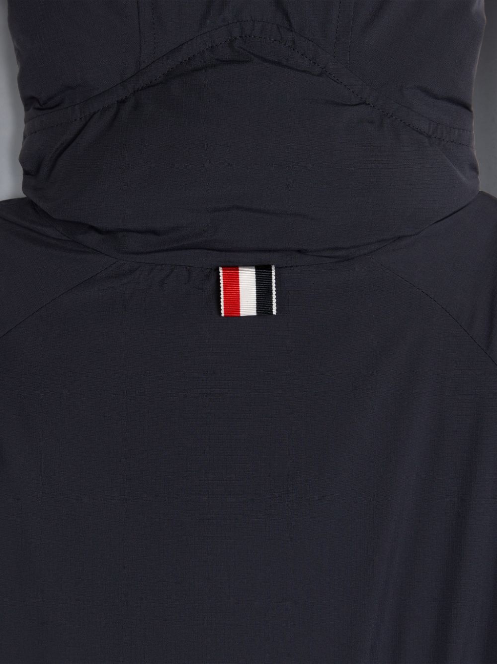 Boys's Thom Browne Ripstop Armband Oversized Football Parka Blue | IOF90A69593
