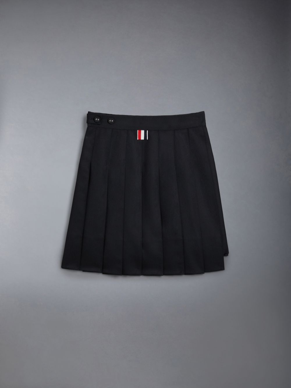 Girls's Thom Browne Twill Pleated Mini Skirts Black | QDU04L00775