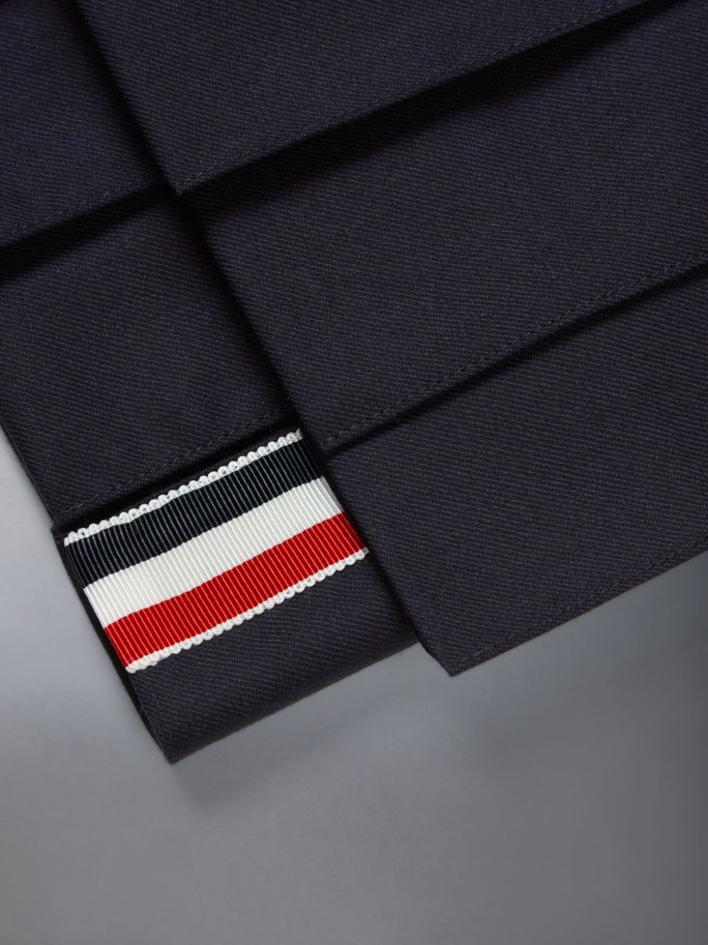Girls's Thom Browne Twill Wool Pleated Mini Skirts Blue | CHU60C34024