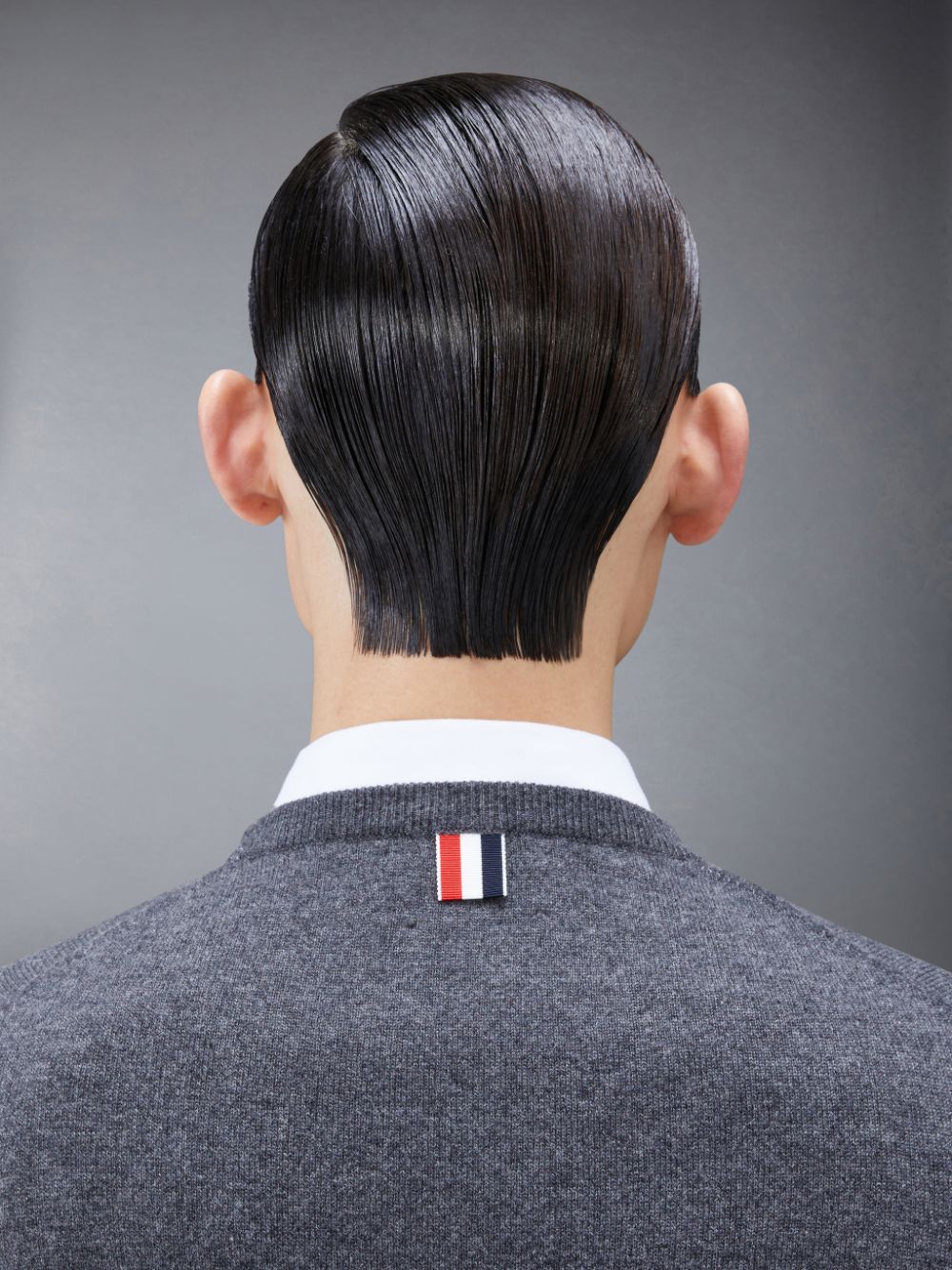Men Thom Browne Cashmere 4-Bar Classic Pullover Grey | JIN62A43432