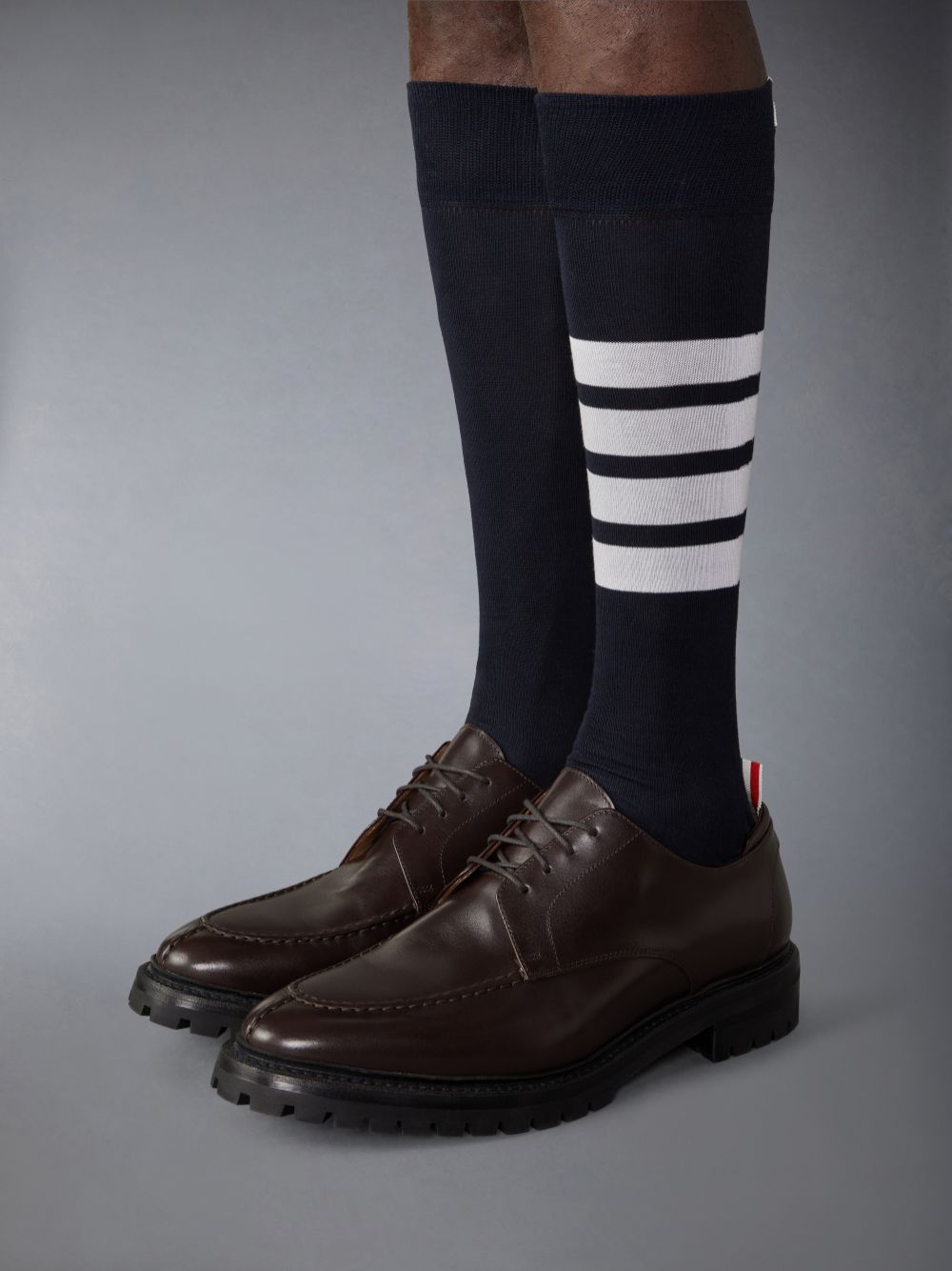 Men Thom Browne Classic Calf Commando Sole Apron Stitch Derby Oxford Shoes Brown | WEN28Y25577