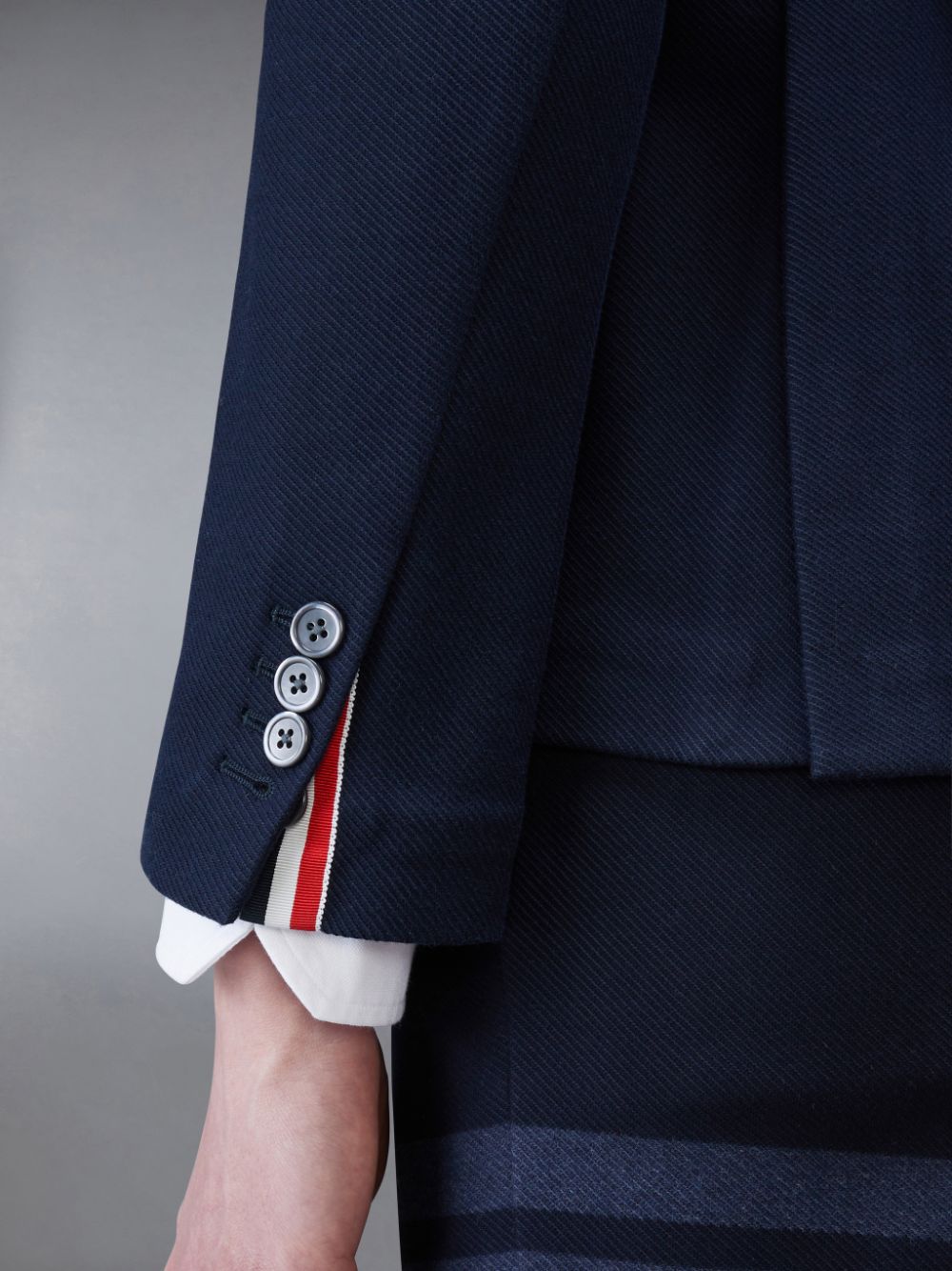 Men Thom Browne Double Face Tech Twill Sport Coats Blue | YGS32H30992