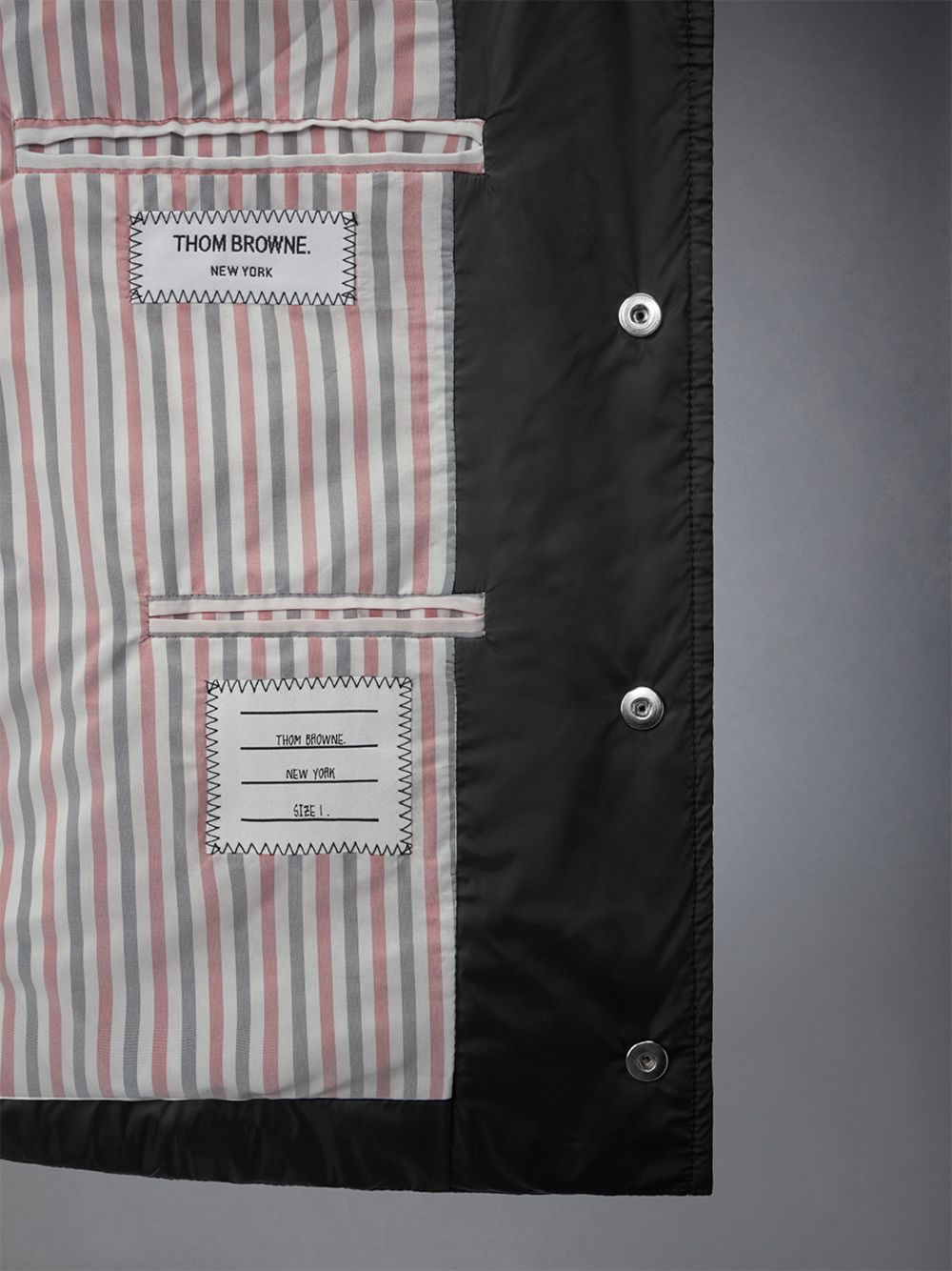 Men Thom Browne Downfilled 4-bar Ski Vest Black | SXO51F87893