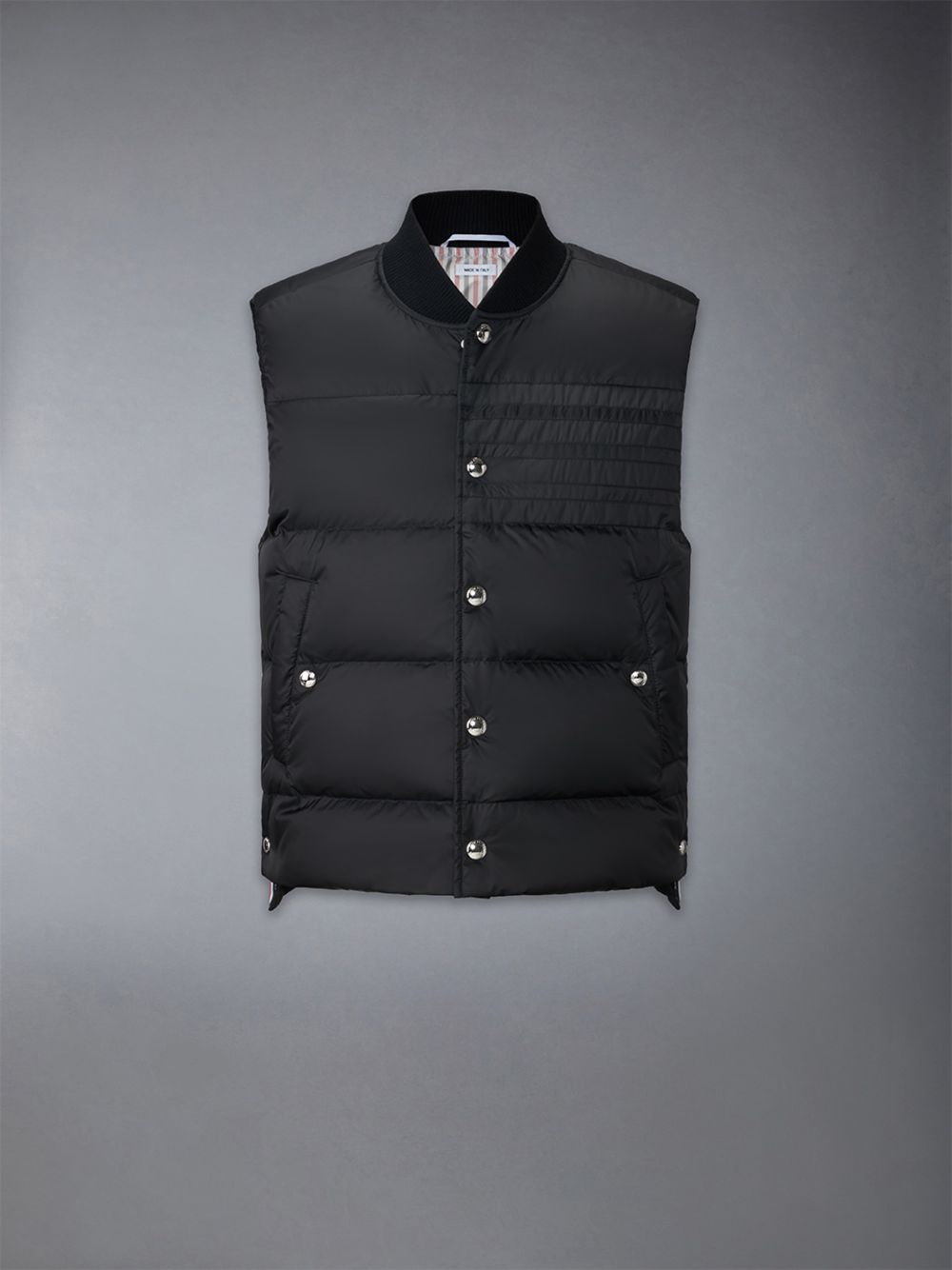 Men Thom Browne Downfilled 4-bar Ski Vest Black | SXO51F87893