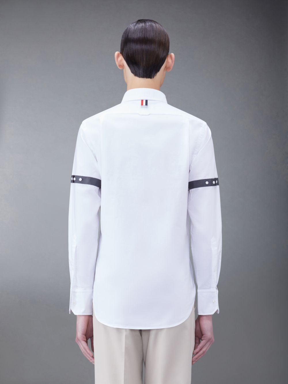 Men Thom Browne Oxford Armband Shirts White | LJO35K28739