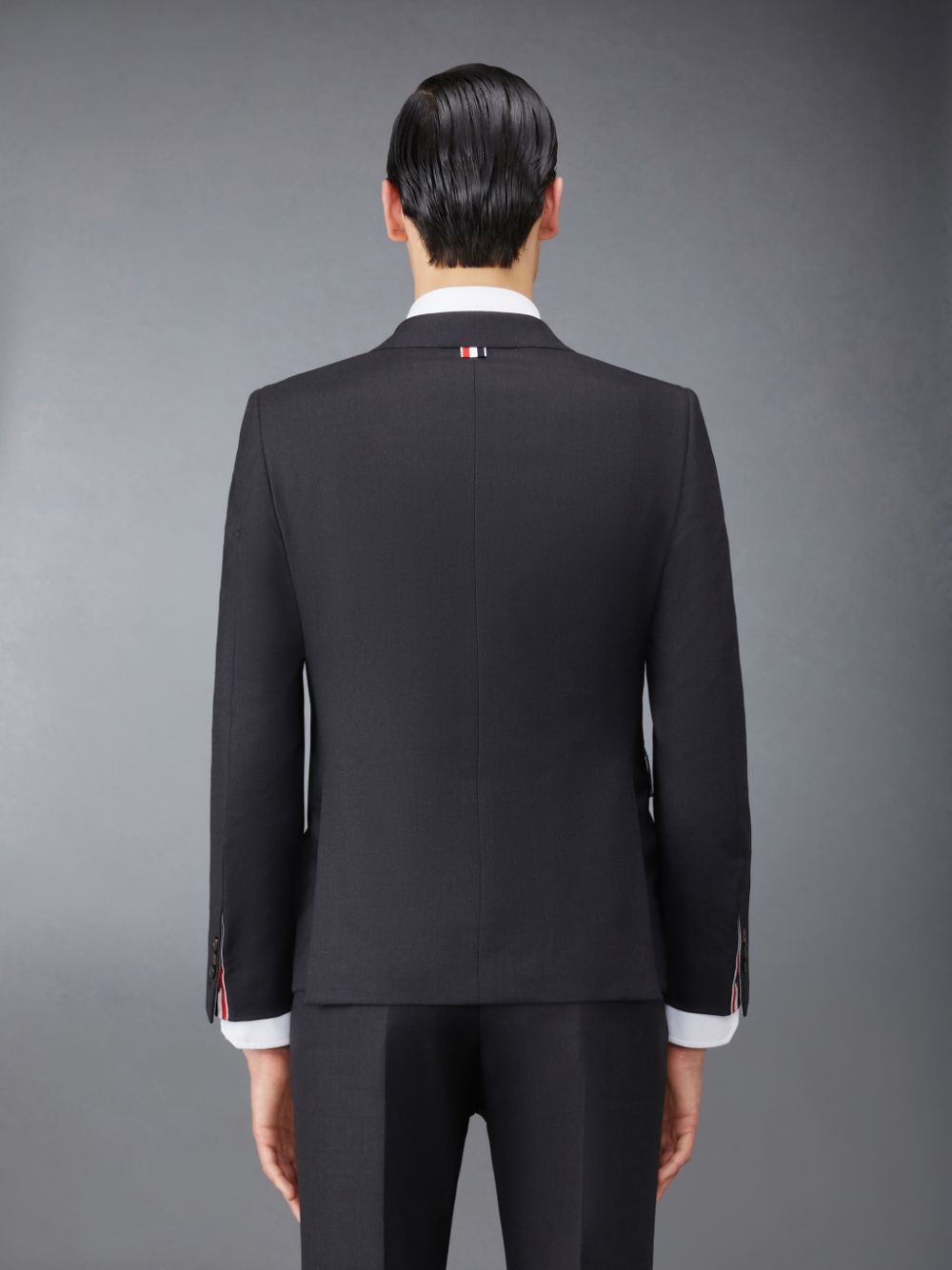 Men Thom Browne Twill Classic Sport Coats Black | COW16V34735