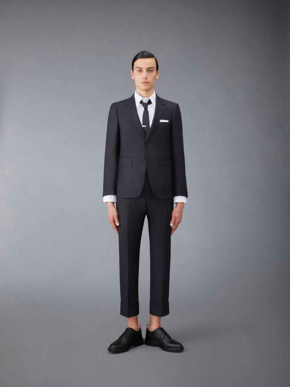 Men Thom Browne Twill Classic Sport Coats Black | COW16V34735