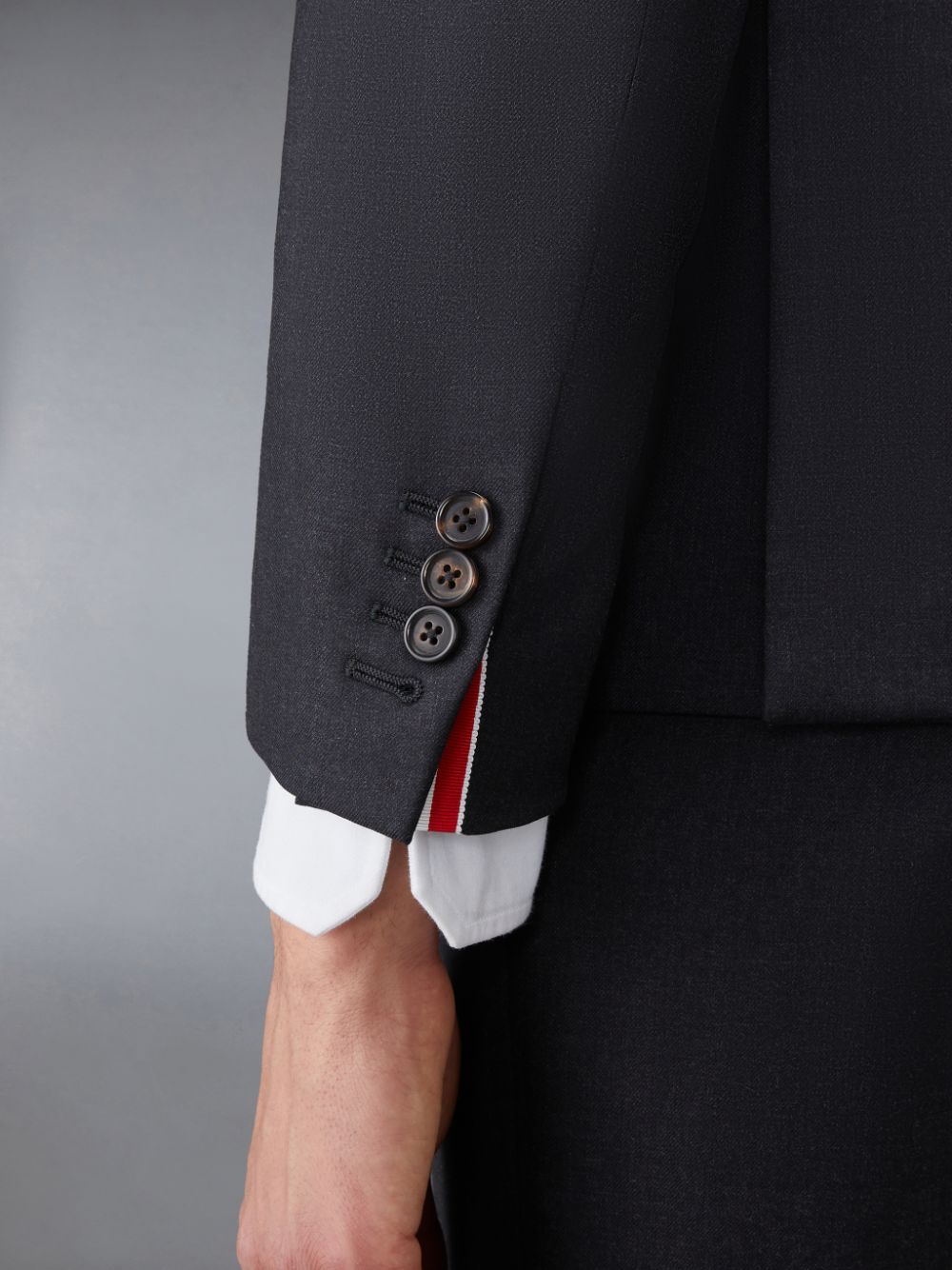 Men Thom Browne Twill Classic Sport Coats Black | COW16V34735