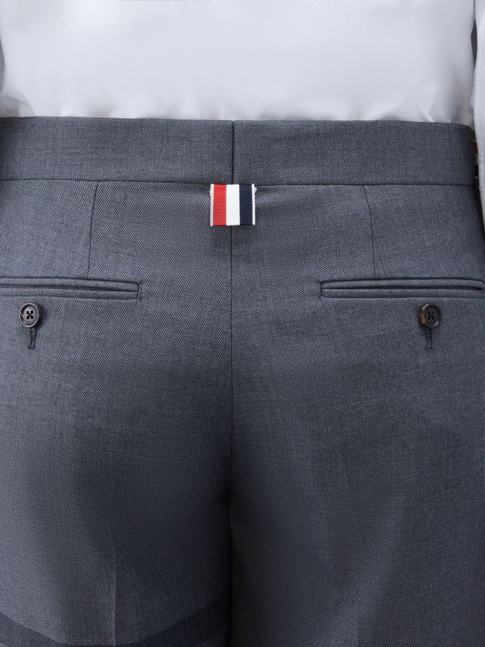 Men Thom Browne Twill School Uniform 4-Bar Low Rise Shorts Grey | SOU05X35744