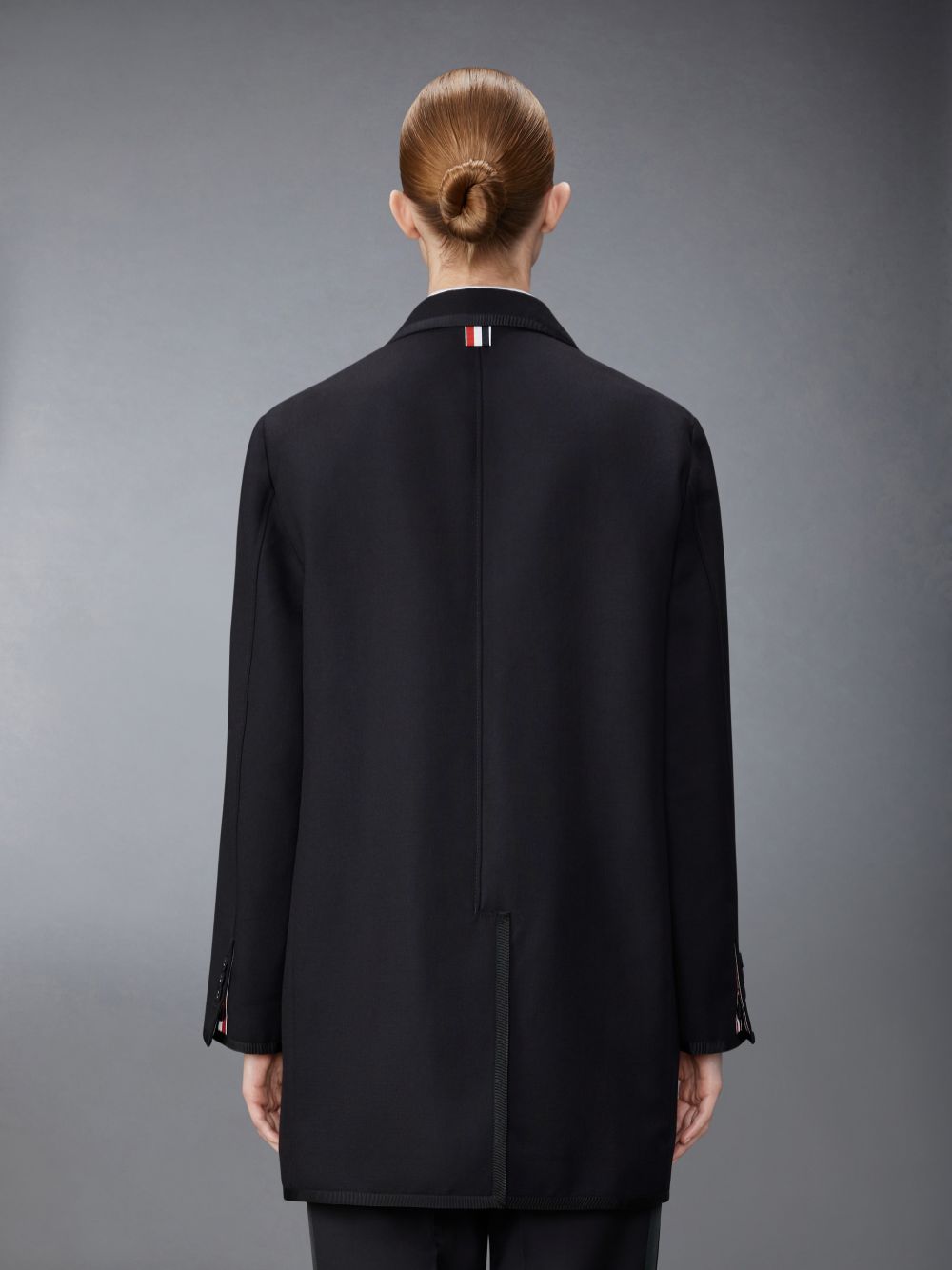 Women Thom Browne 3-Ply Mohair Oversized Sack Sport Coats Black | CPT50A67252