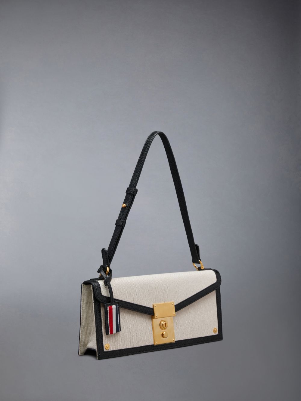 Women Thom Browne Cotton Canvas Mrs.uette Clutch Bags Beige | DDP54N04452