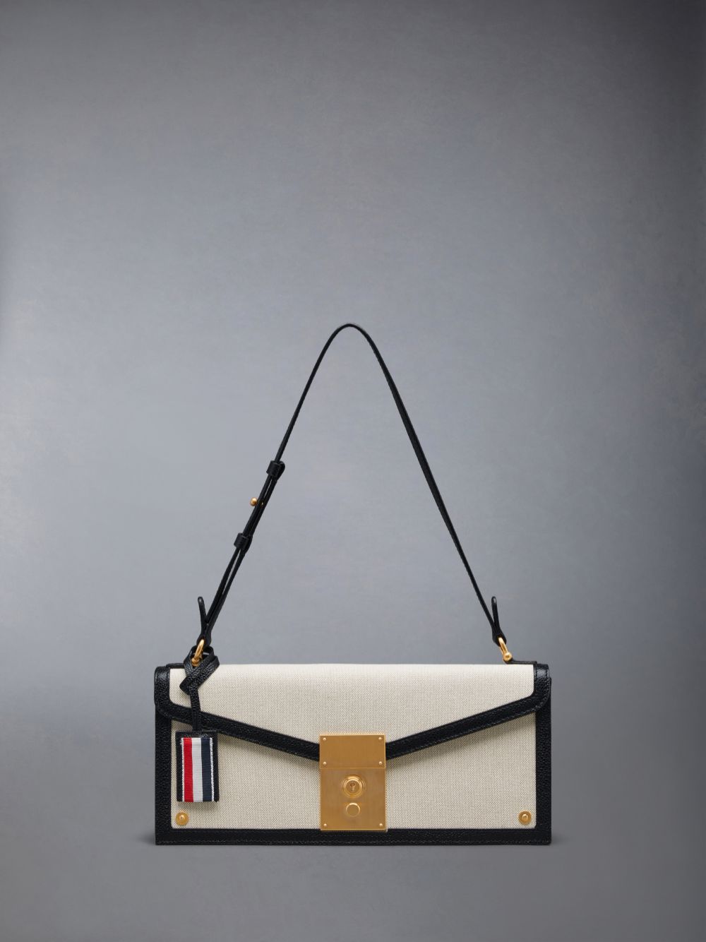 Women Thom Browne Cotton Canvas Mrs.uette Clutch Bags Beige | DDP54N04452