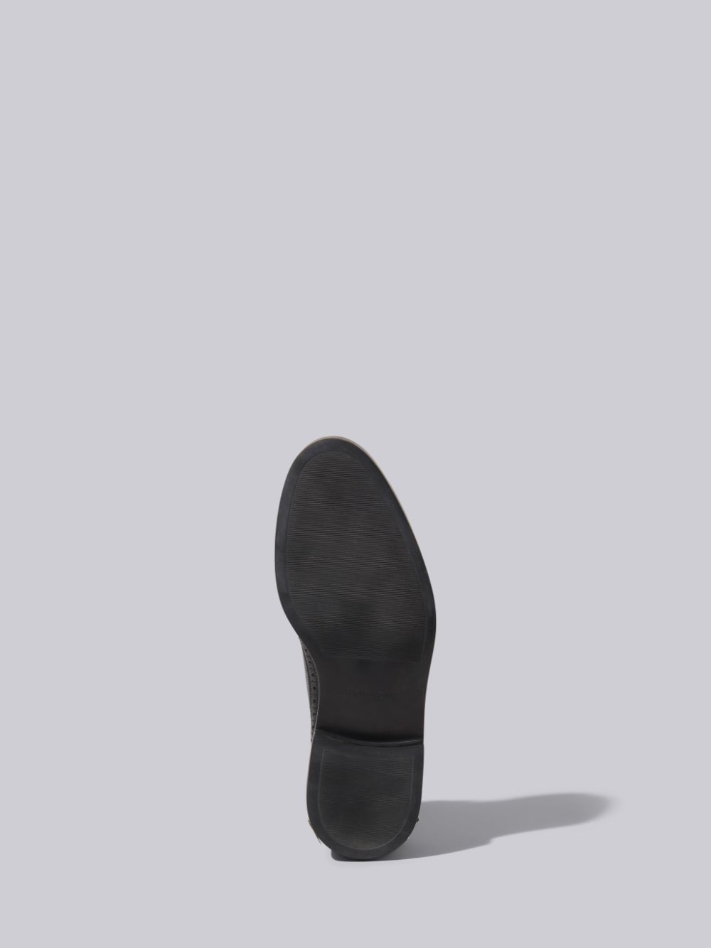 Women Thom Browne Pebble Grain Leather Lightweight Rubber Sole Longwing Brogue Shoes Black | MPA91M83564