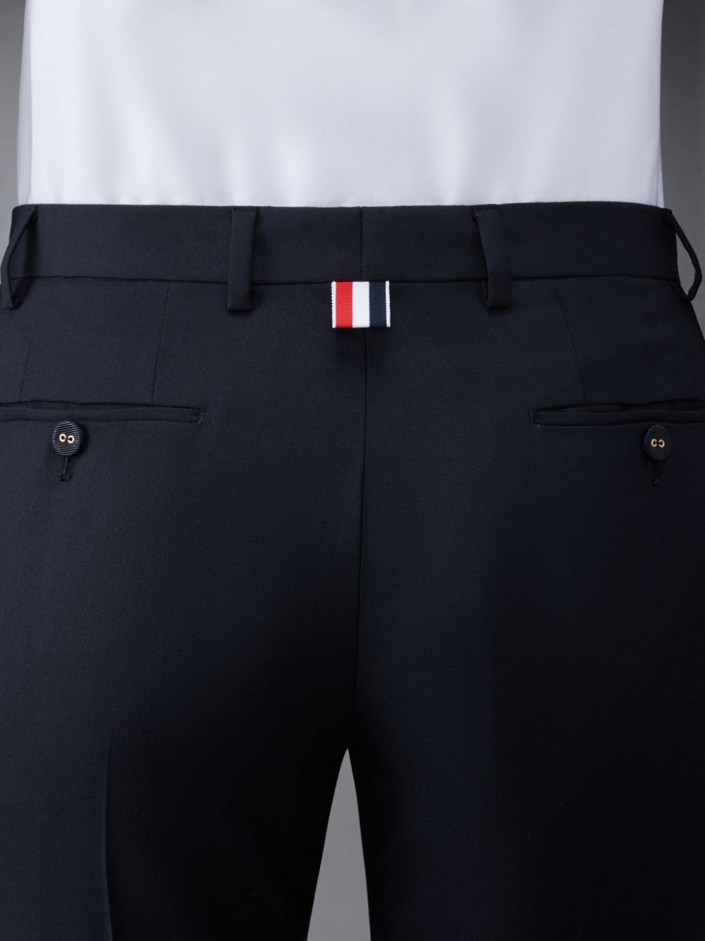Women Thom Browne Twill Low Rise Cigarette Pants Black | RHU15N12440